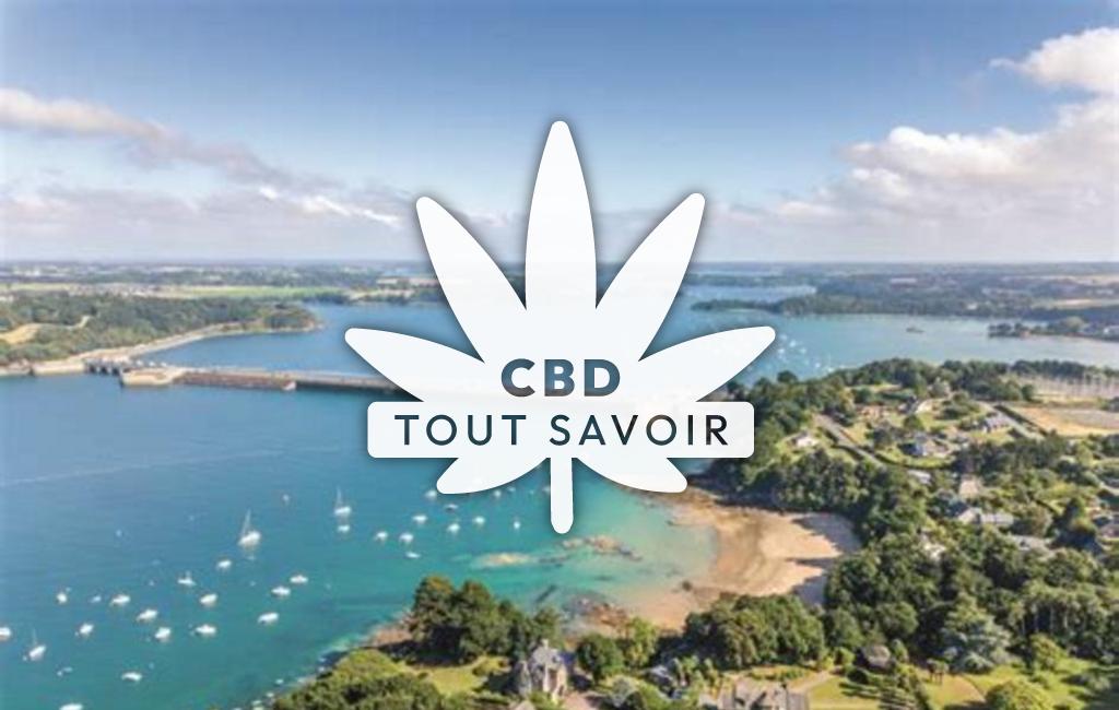 Village à Plouer-sur-Rance avec feuille Cannabis CBD