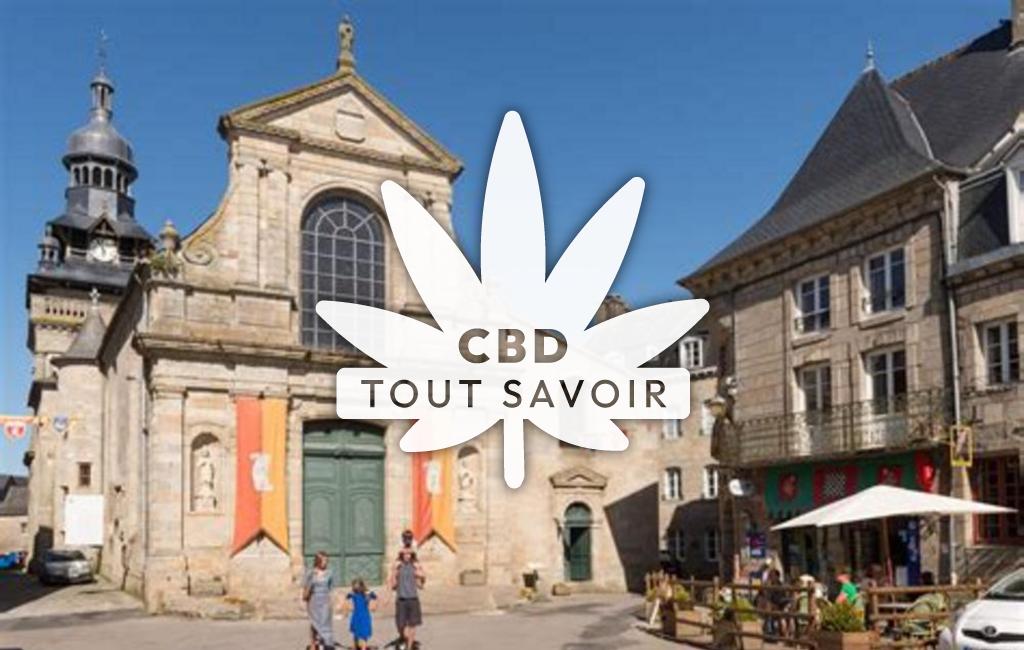 Village à Moncontour avec feuille Cannabis CBD