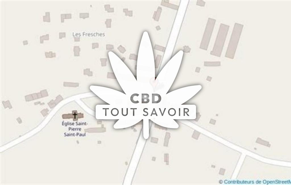 Village à Ruca avec feuille Cannabis CBD