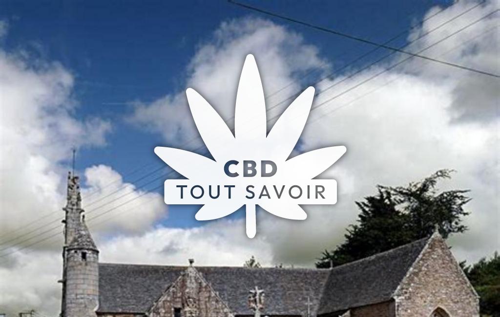 Village à Lanloup avec feuille Cannabis CBD