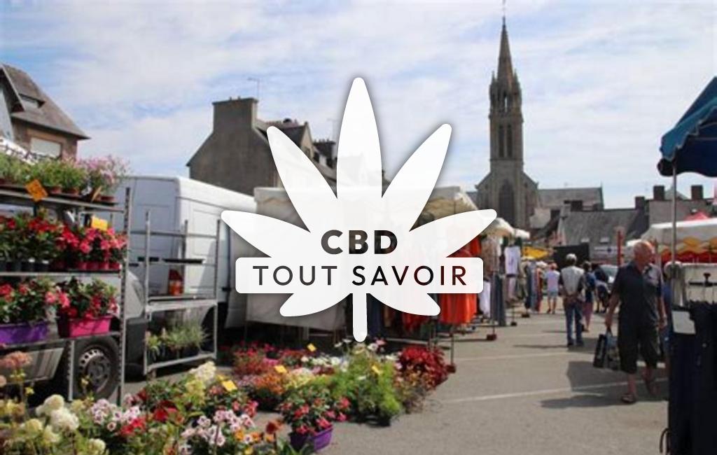 Village à Plouha avec feuille Cannabis CBD