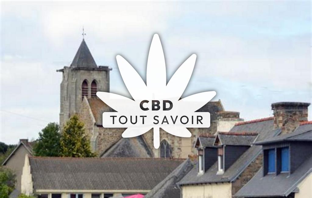 Village à Kerbors avec feuille Cannabis CBD