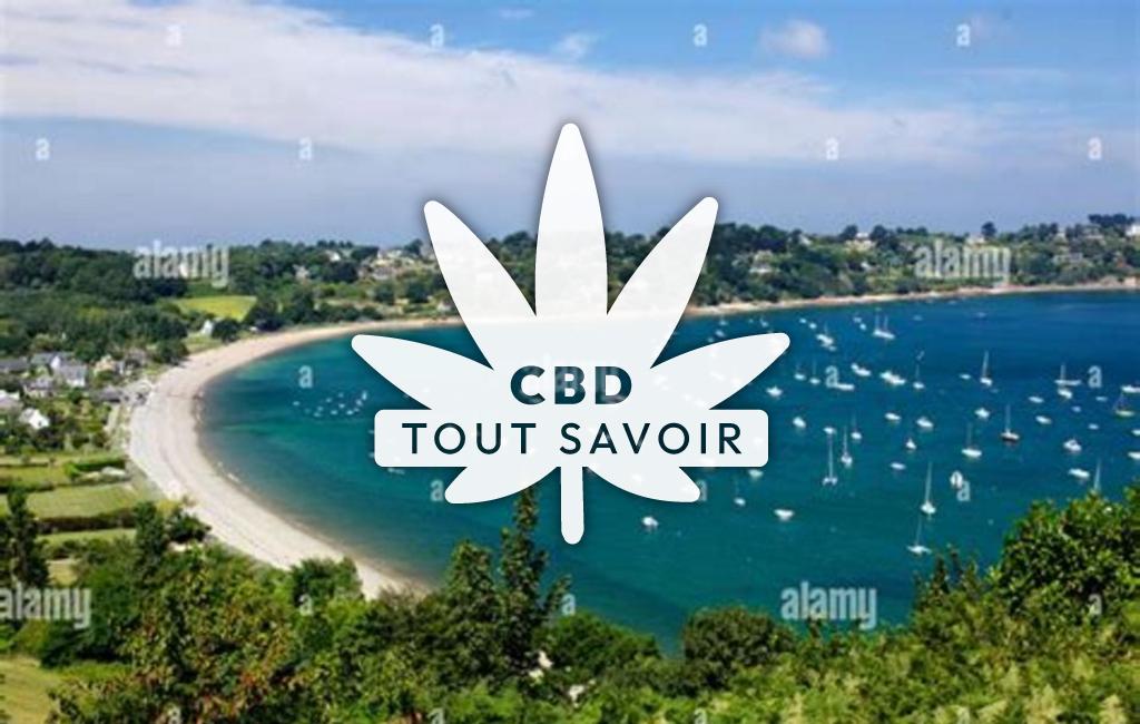 Village à Ploubazlanec avec feuille Cannabis CBD