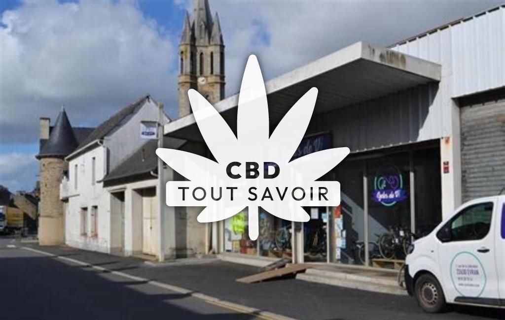 Village à Evran avec feuille Cannabis CBD