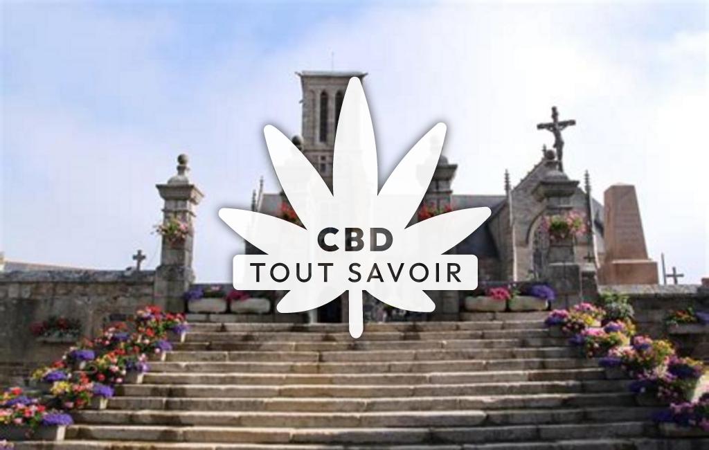 Village à Louannec avec feuille Cannabis CBD