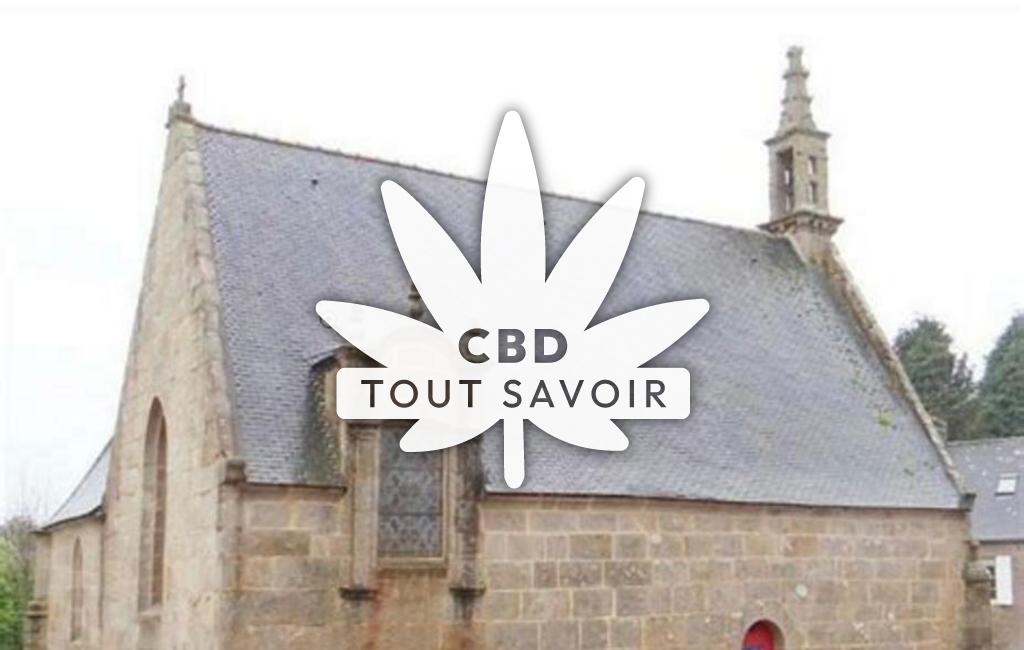 Village à Plounerin avec feuille Cannabis CBD