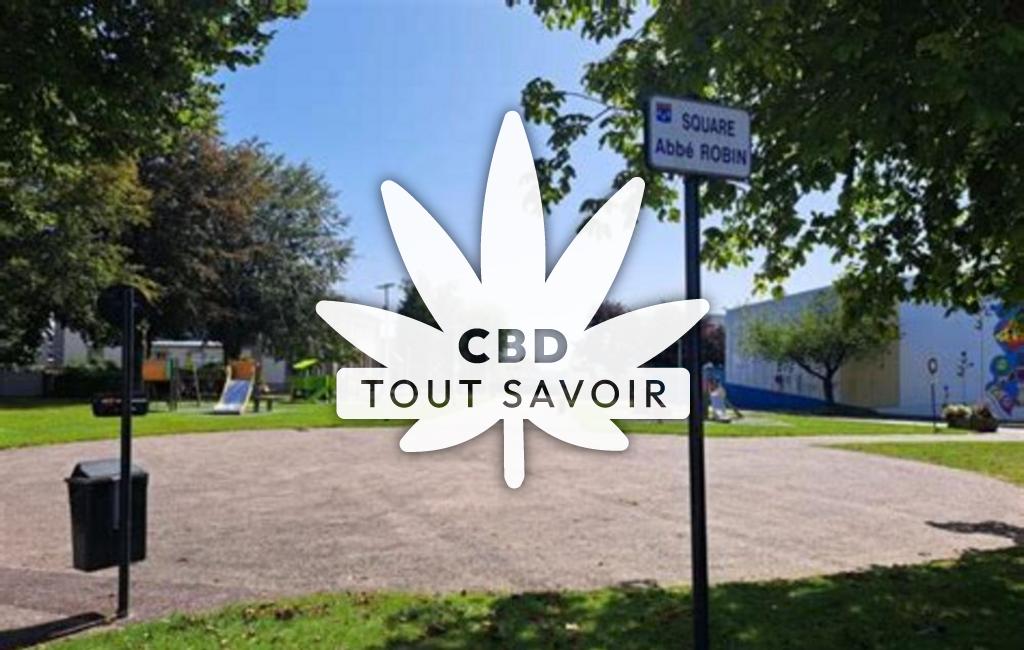 Village à Cohiniac avec feuille Cannabis CBD