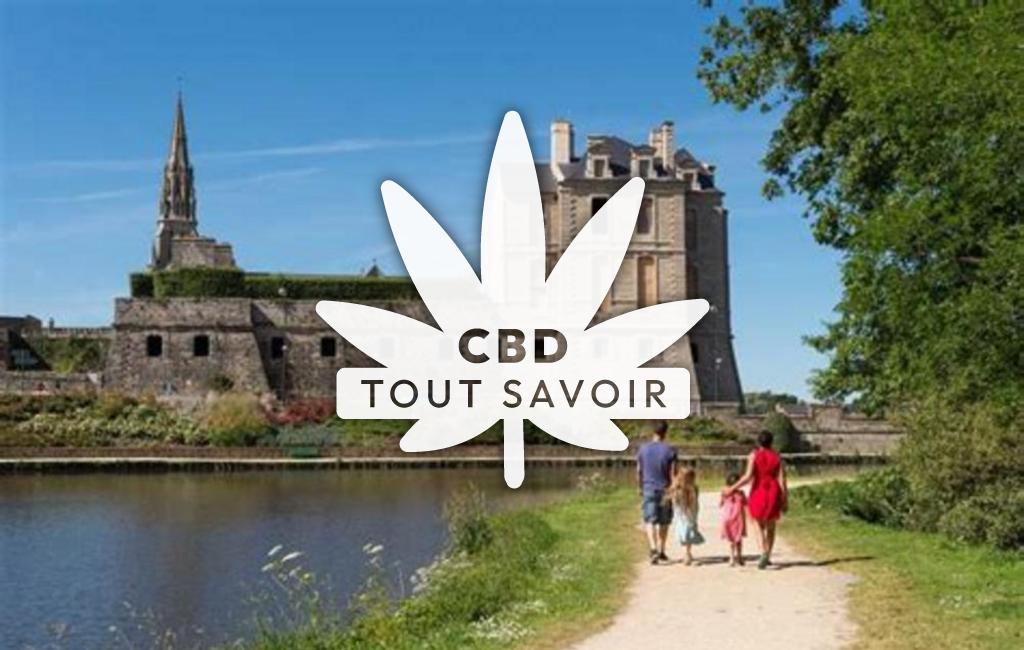 Village à Le-Foeil avec feuille Cannabis CBD