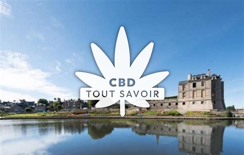 Village à Quintin avec feuille Cannabis CBD