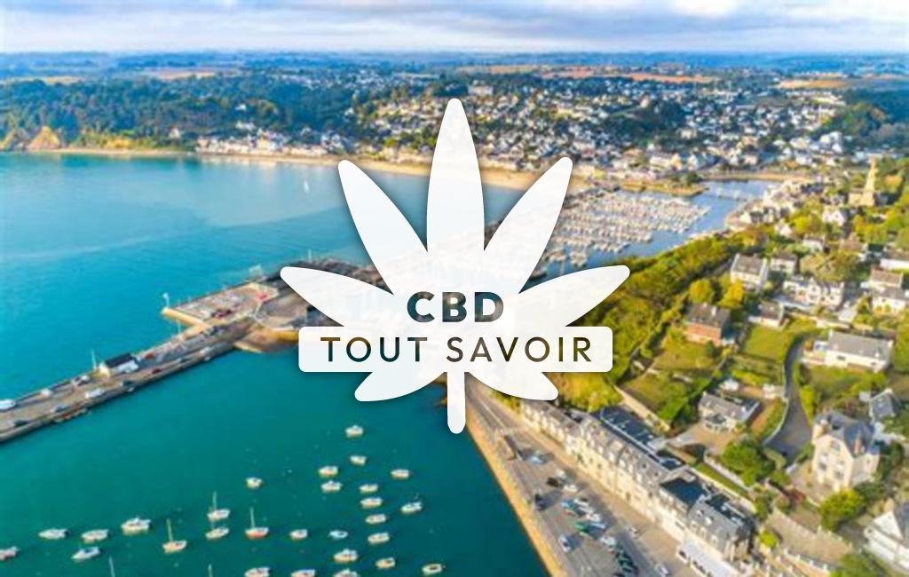 Village à Saint-Julien avec feuille Cannabis CBD