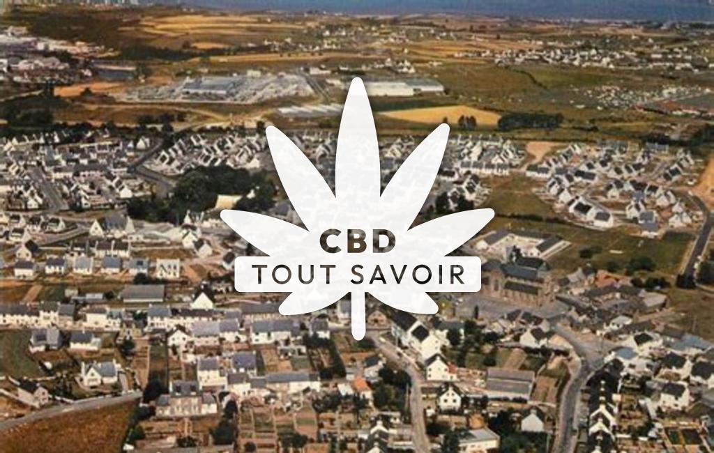 Village à Tregueux avec feuille Cannabis CBD