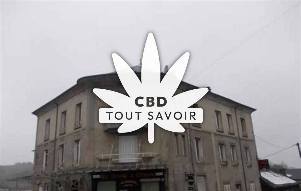 Village à Le-Mas-D'Artige avec feuille Cannabis CBD