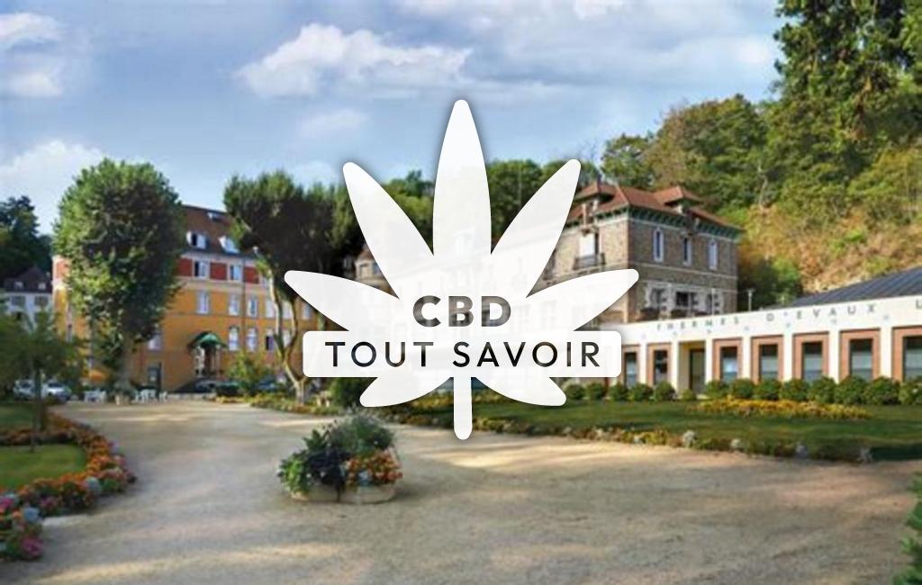 Village à Evaux-les-Bains avec feuille Cannabis CBD