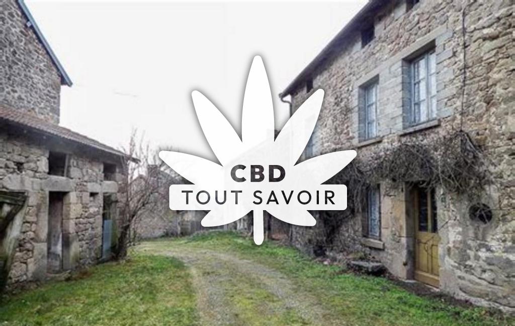 Village à Valliere avec feuille Cannabis CBD
