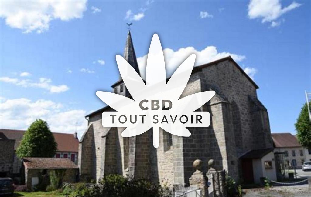 Village à Maisonnisses avec feuille Cannabis CBD