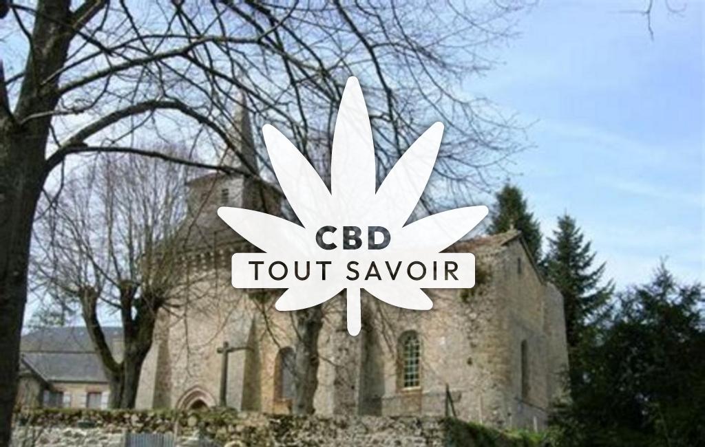 Village à Saint-Hilaire-la-Plaine avec feuille Cannabis CBD