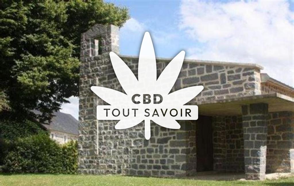 Village à Verneiges avec feuille Cannabis CBD
