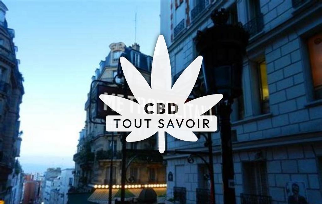 Village à La-Celle-sous-Gouzon avec feuille Cannabis CBD