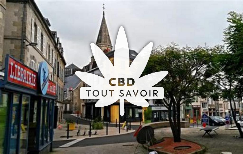 Village à Glenic avec feuille Cannabis CBD