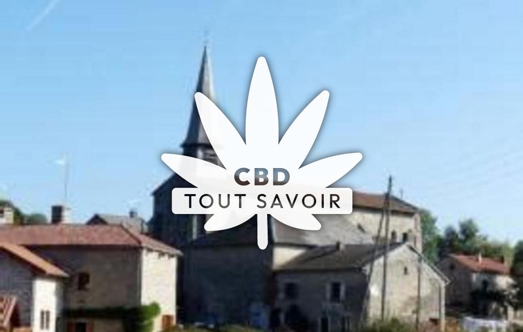 Village à Mansat-la-Courriere avec feuille Cannabis CBD