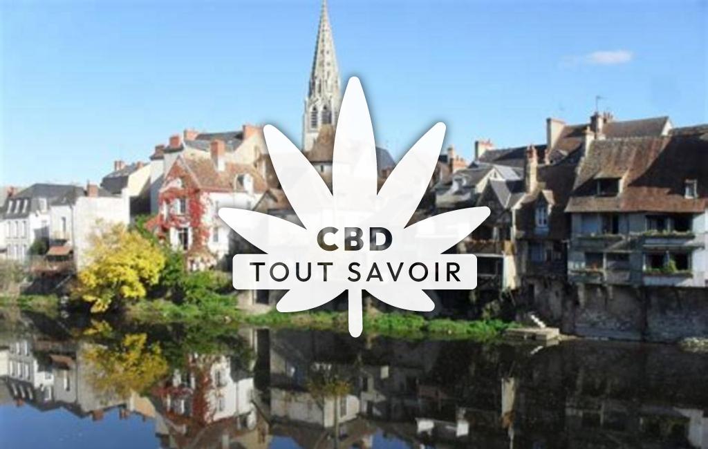Village à Franseches avec feuille Cannabis CBD