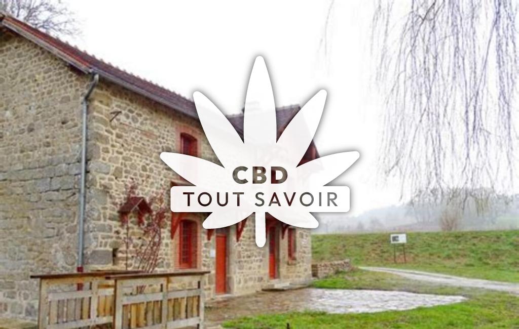 Village à Le-Donzeil avec feuille Cannabis CBD