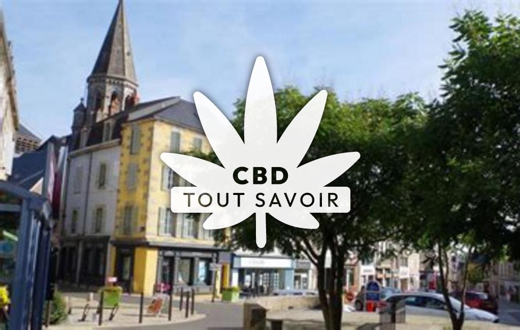 Village à Gioux avec feuille Cannabis CBD