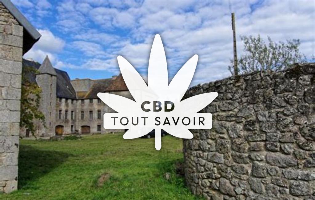 Village à Lavaufranche avec feuille Cannabis CBD