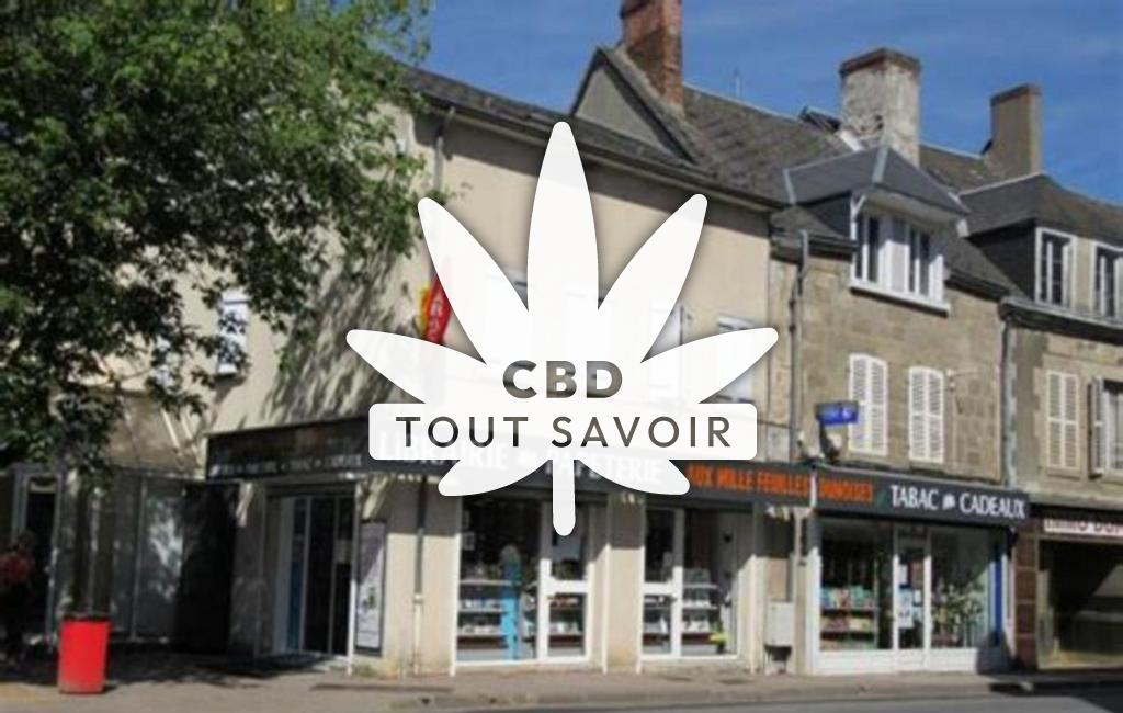 Village à Dun-le-PaleSaintel avec feuille Cannabis CBD