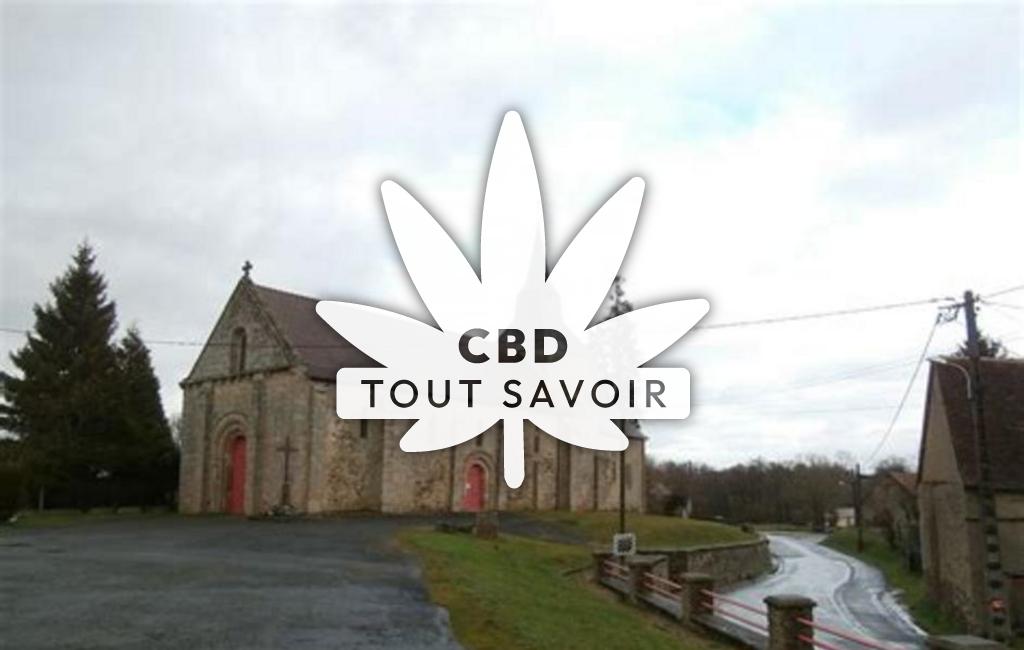 Village à Maison-Feyne avec feuille Cannabis CBD