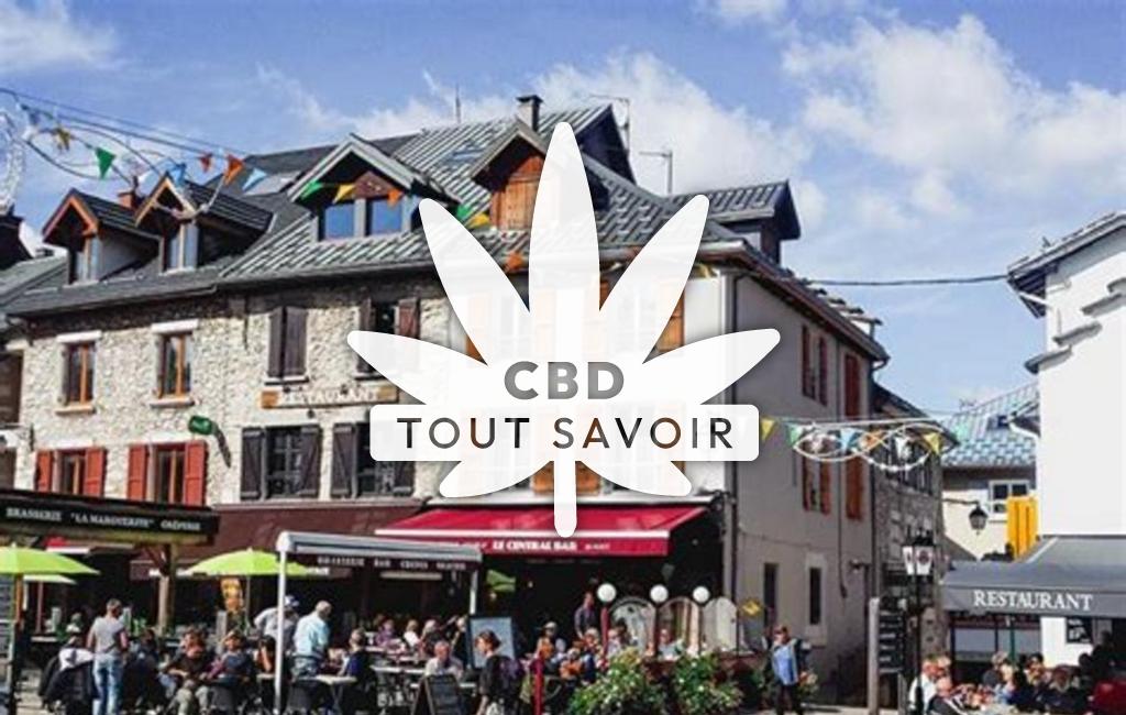 Village à Villard avec feuille Cannabis CBD