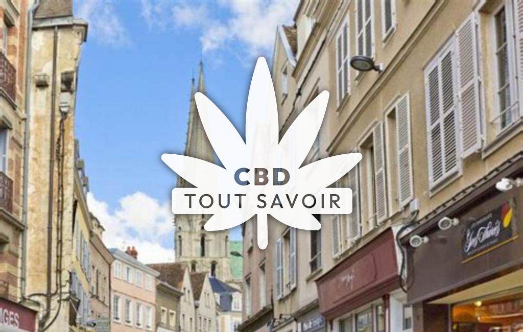 Village à Chatres avec feuille Cannabis CBD