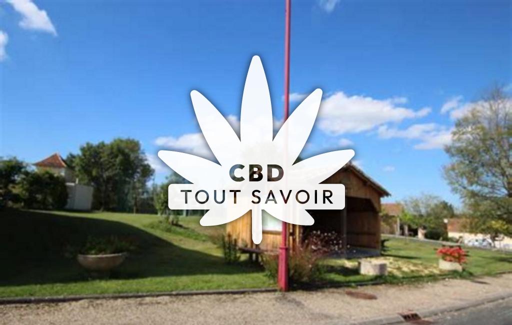 Village à Fraisse avec feuille Cannabis CBD