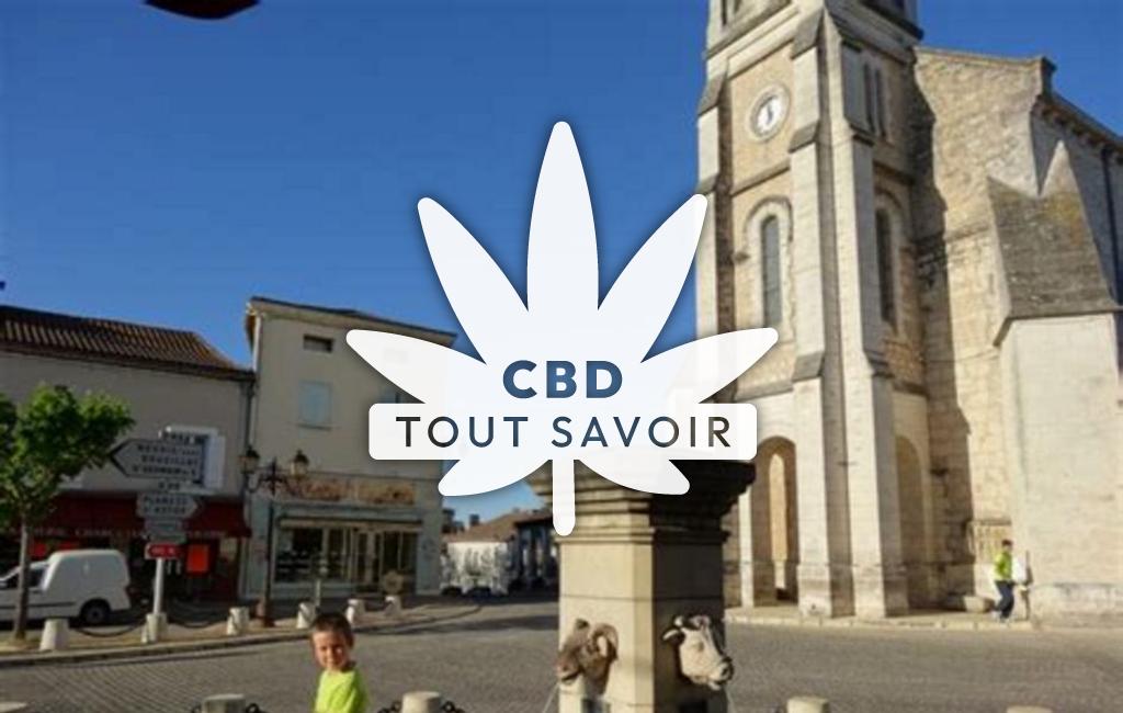 Village à Neuvic avec feuille Cannabis CBD