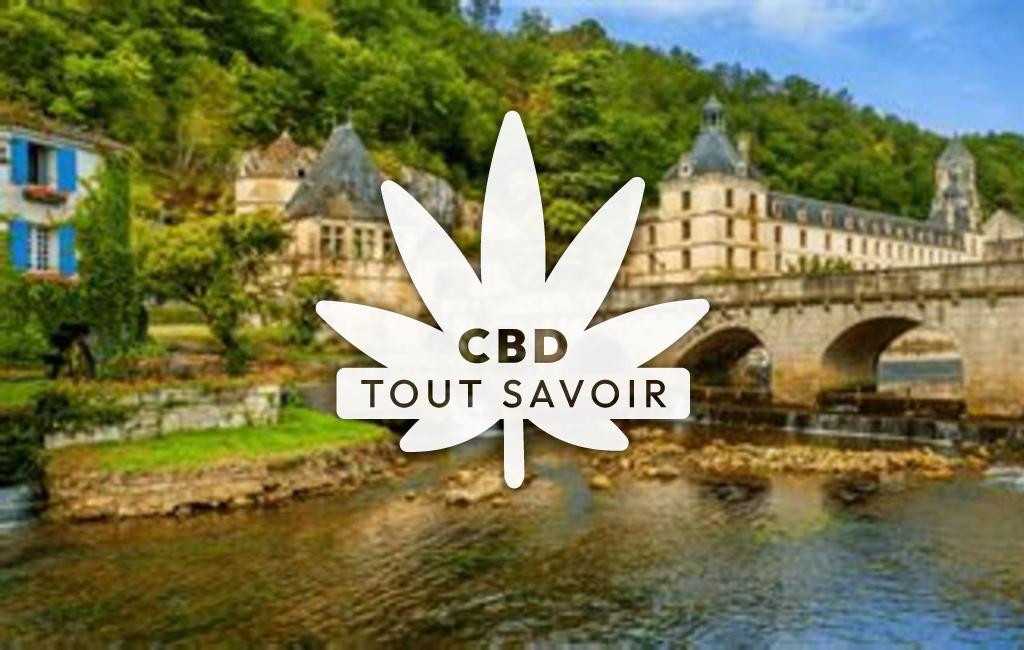 Village à Angoisse avec feuille Cannabis CBD