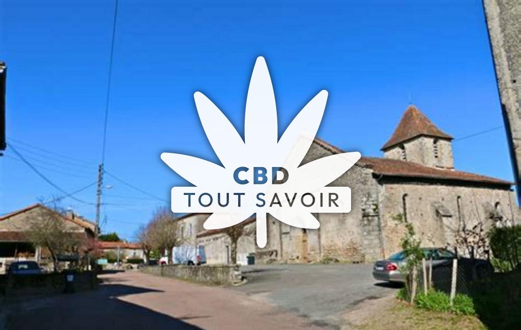 Village à Saint-ESaintephe avec feuille Cannabis CBD
