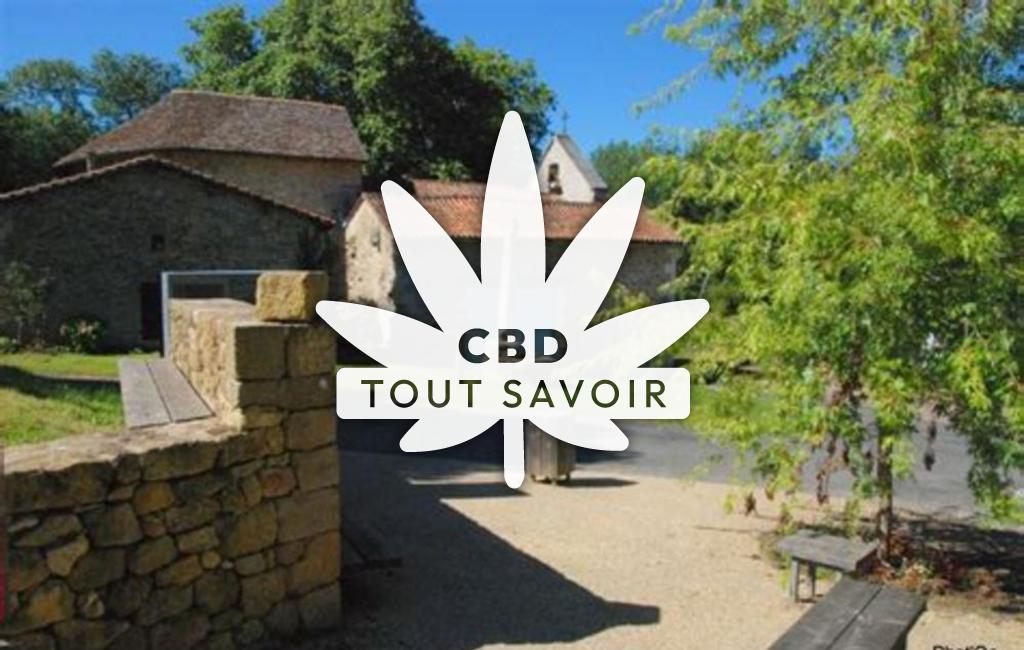 Village à Soudat avec feuille Cannabis CBD