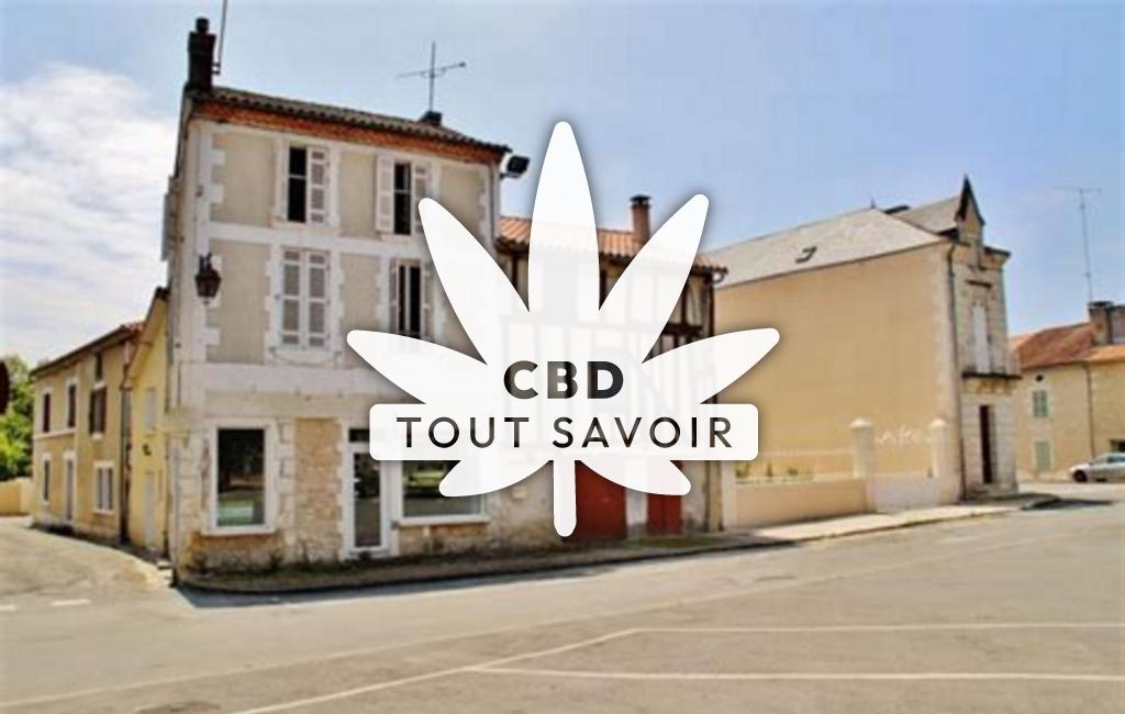 Village à Vergt avec feuille Cannabis CBD