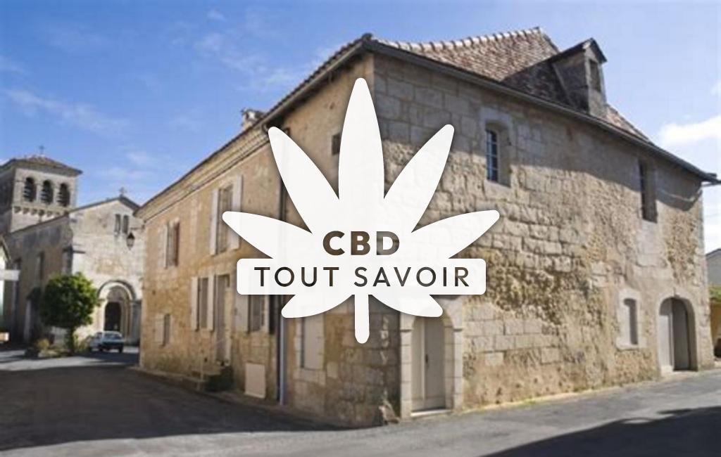 Village à Beauronne avec feuille Cannabis CBD