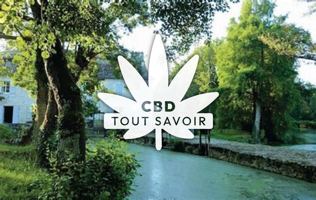 Village à Serres-Et-Montguyard avec feuille Cannabis CBD