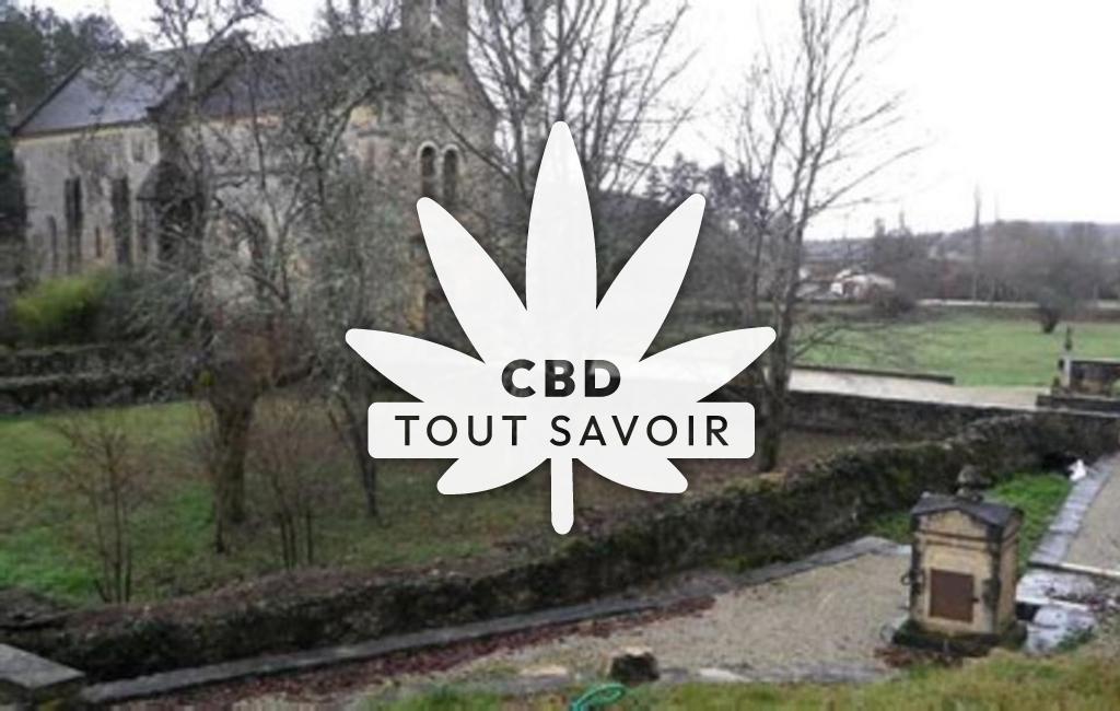 Village à Pezuls avec feuille Cannabis CBD