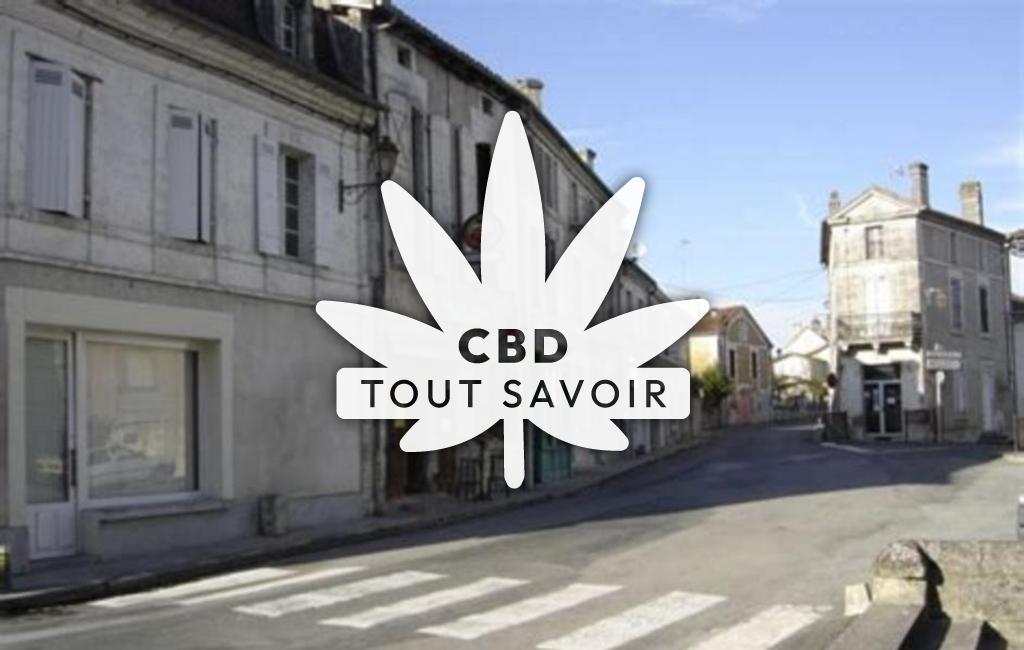 Village à Celles avec feuille Cannabis CBD