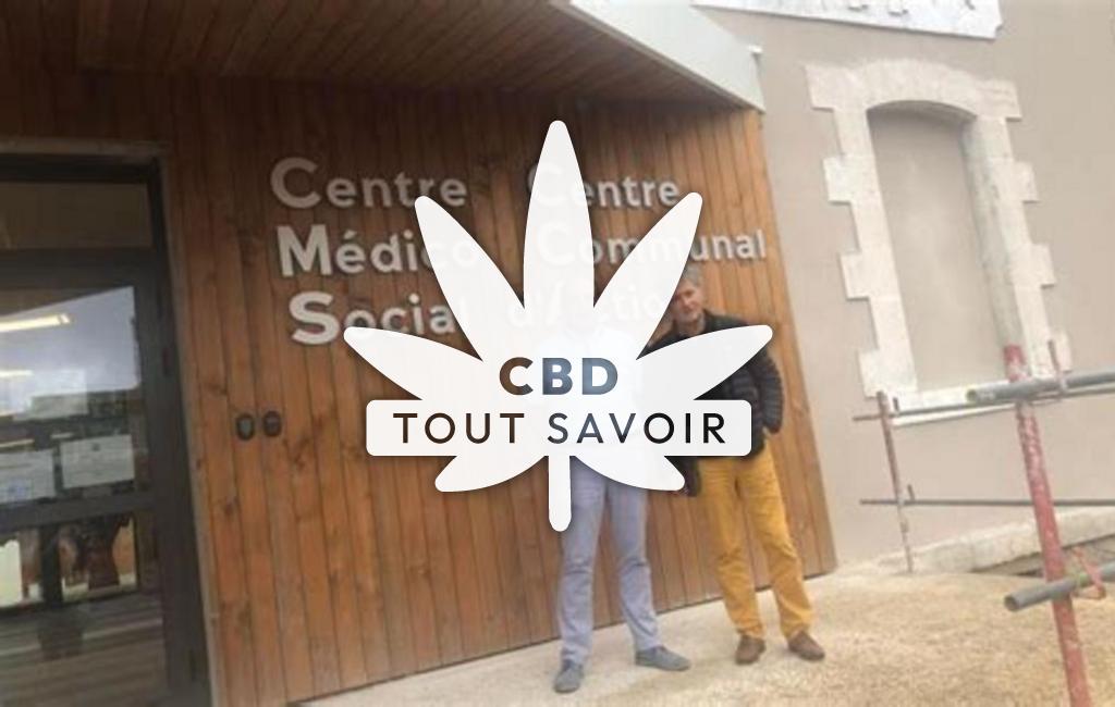 Village à Coulounieix-Chamiers avec feuille Cannabis CBD