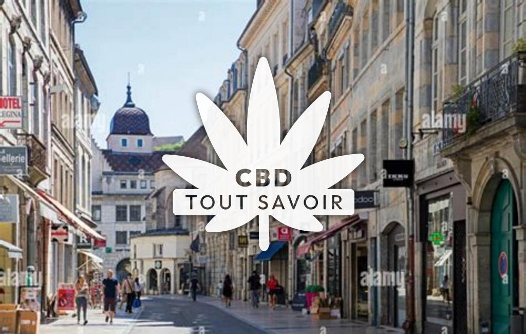 Village à Besancon avec feuille Cannabis CBD