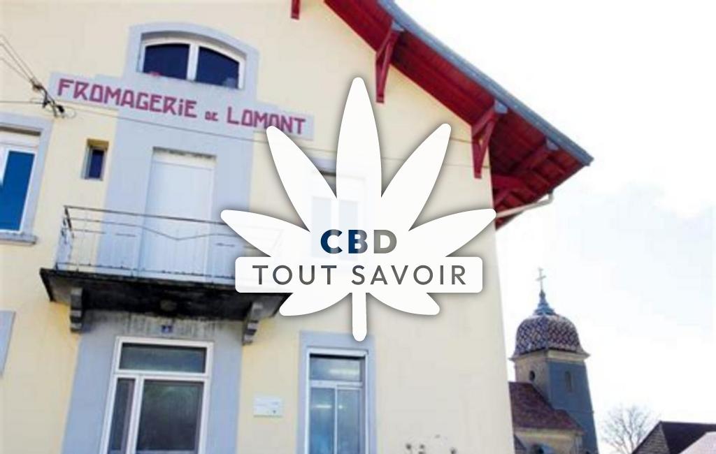 Village à Lomont-sur-Crete avec feuille Cannabis CBD