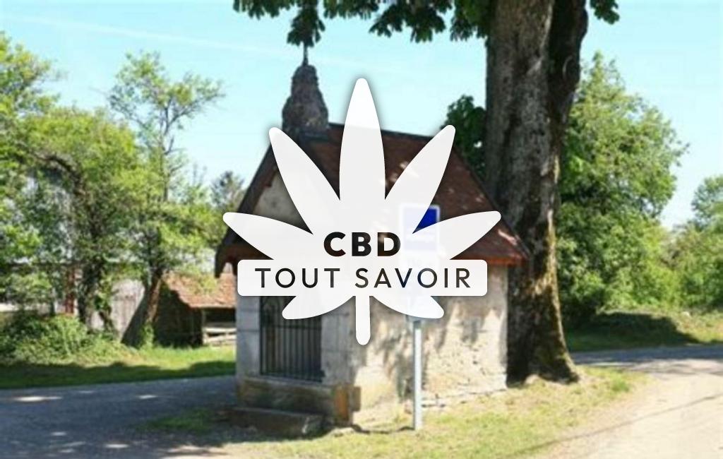Village à Vergranne avec feuille Cannabis CBD