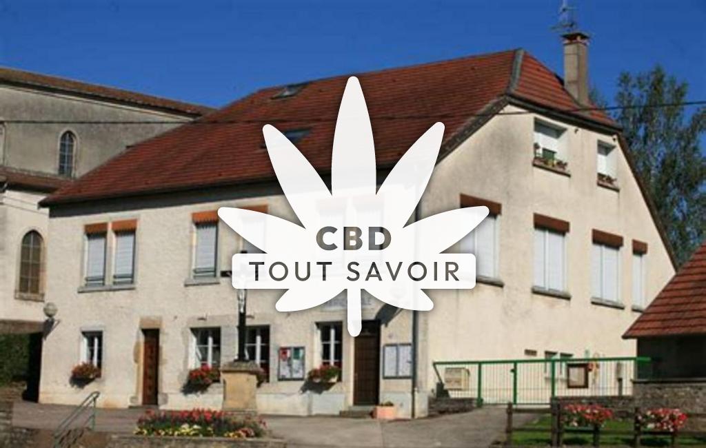 Village à Noironte avec feuille Cannabis CBD