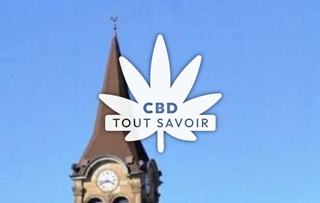 Village à Grand-Charmont avec feuille Cannabis CBD