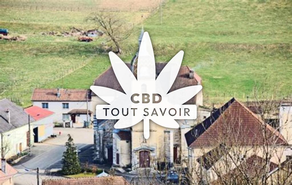 Village à Soye avec feuille Cannabis CBD