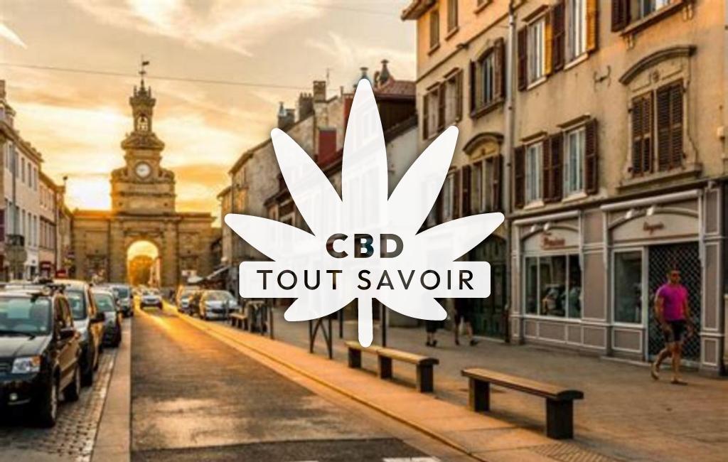 Village à Pontarlier avec feuille Cannabis CBD